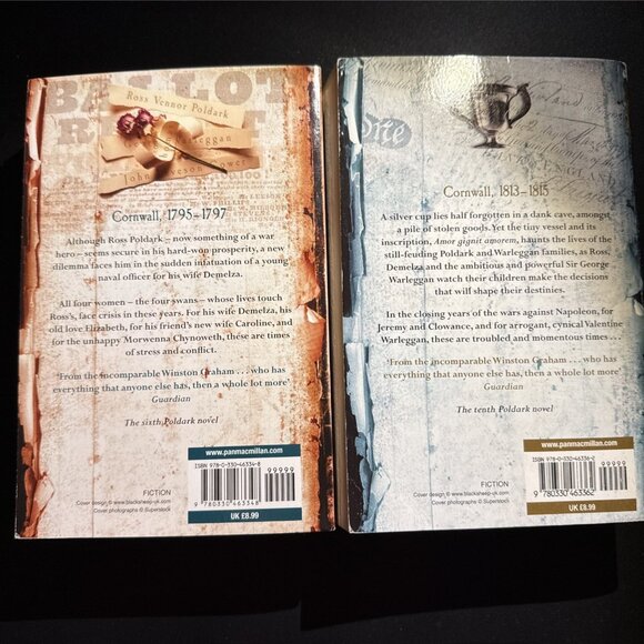 Winston Graham Book Lot of 7 Different Poldark Series by PAPERBACKS - Picture 9 of 12